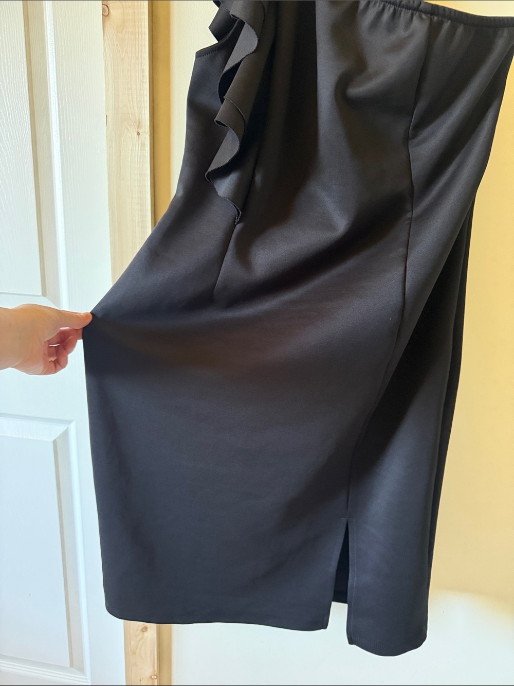 Venus One-Shoulder Ruffle Dress, Size Large - Picture 9 of 9